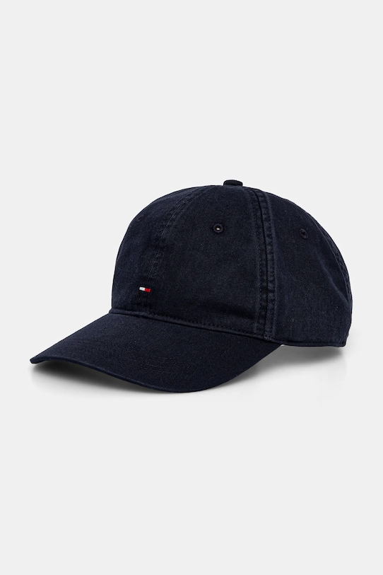 

Хлопковая кепка с козырьком Tommy Hilfiger, темно-синий