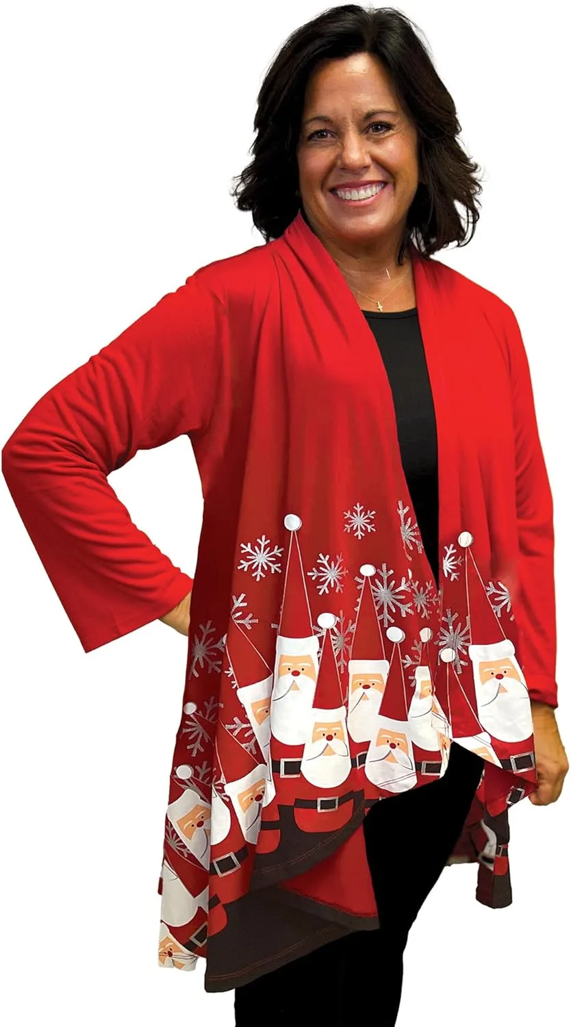 

Праздничный кардиган на Рождество — легкий уютный плед из джерси Mccc Sportswear