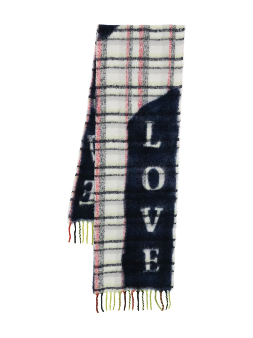 

Шарф Love Love с бахромой Faliero Sarti, синий