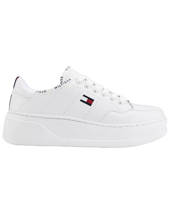 Женские легкие кроссовки Grazie на шнуровке Tommy Hilfiger, белый — фото 2