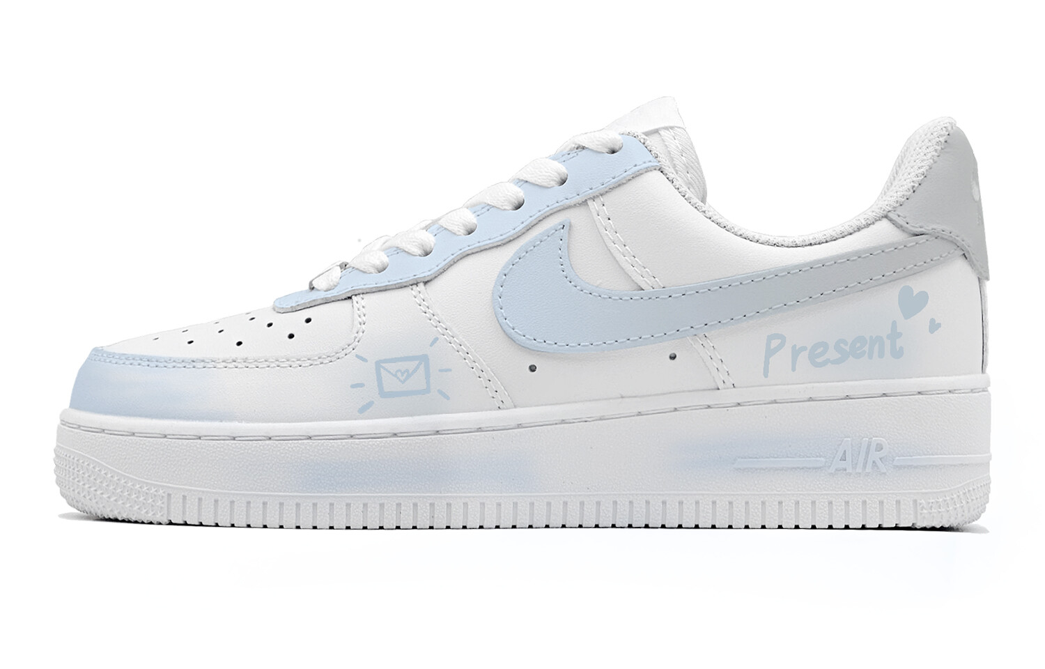 

Кроссовки Nike Air Force 1 Skateboarding Shoes Men Low-top Blue/white, синий