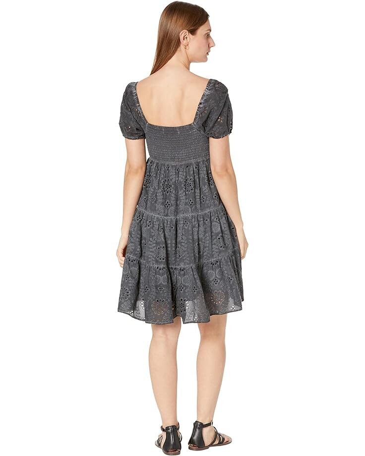 

Платье Lucky Brand Eyelet Mini Dress, цвет Washed Black