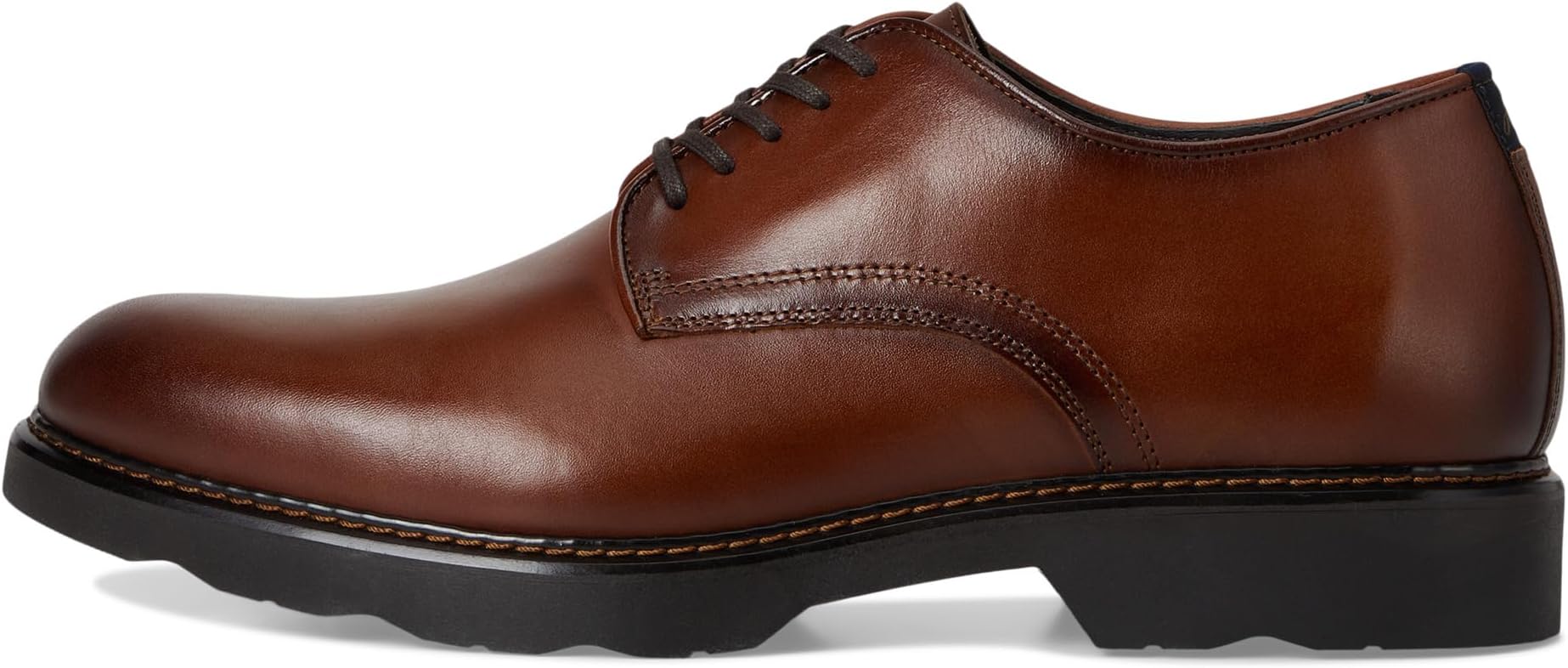 Оксфорды Johnston & Murphy Collection Men's Huxley Plain Toe Derby, Teak Italian Calfskin — фото 4