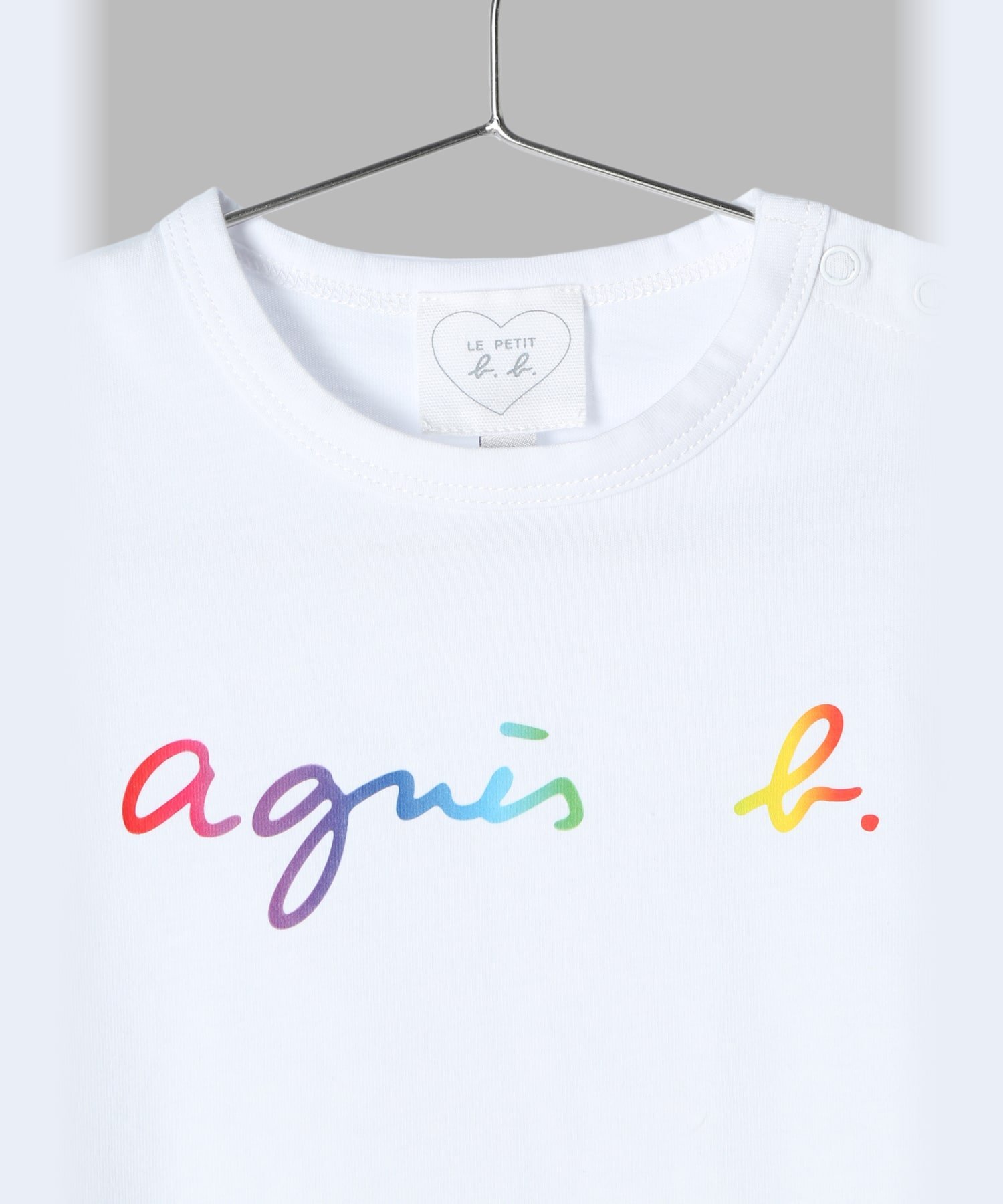 Детская хлопковая футболка с коротким рукавом и логотипом Agnes b. ENFANT, White — фото 3