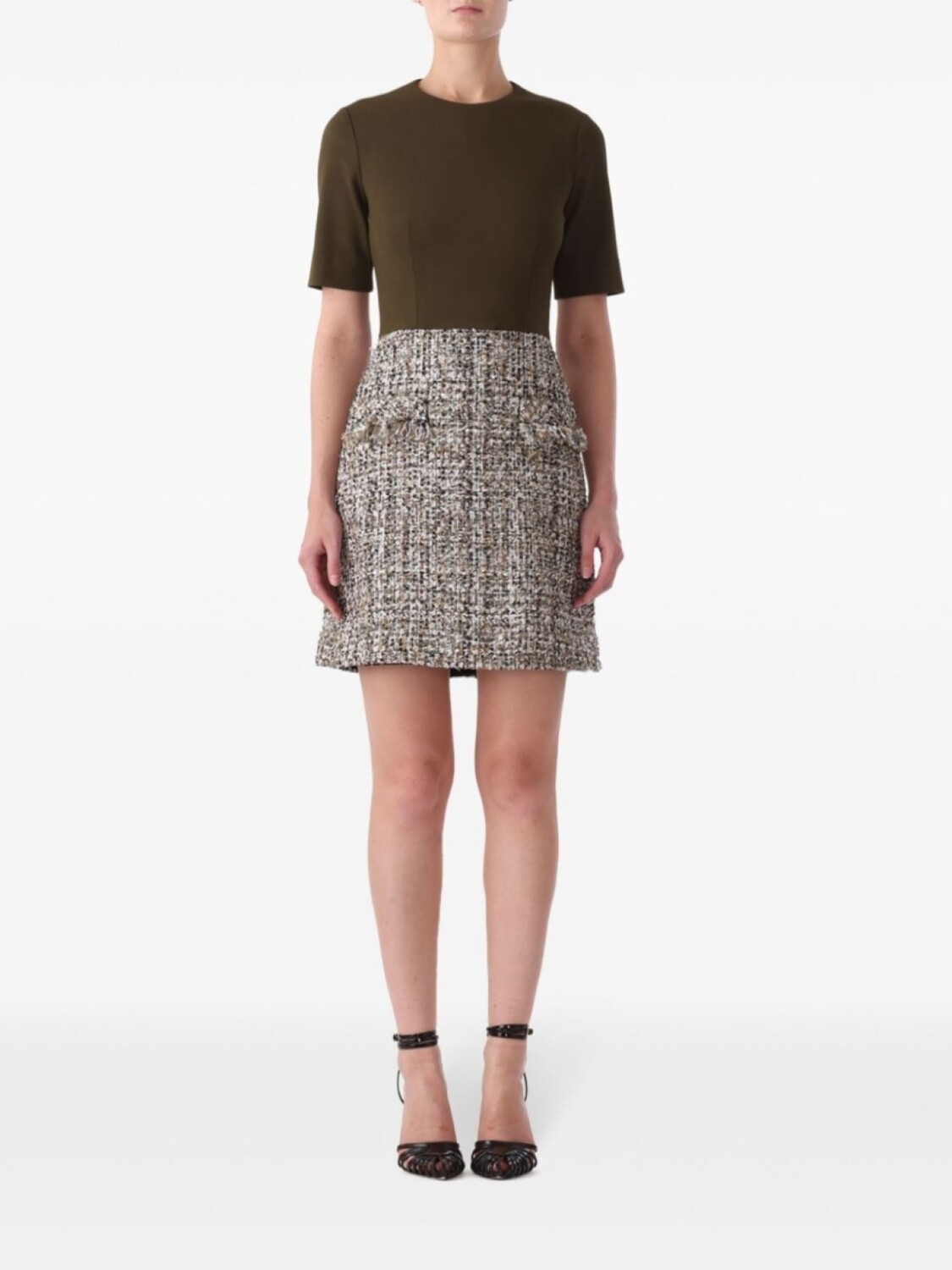 

Платье из двух тканей Jason Wu Collection, зеленый