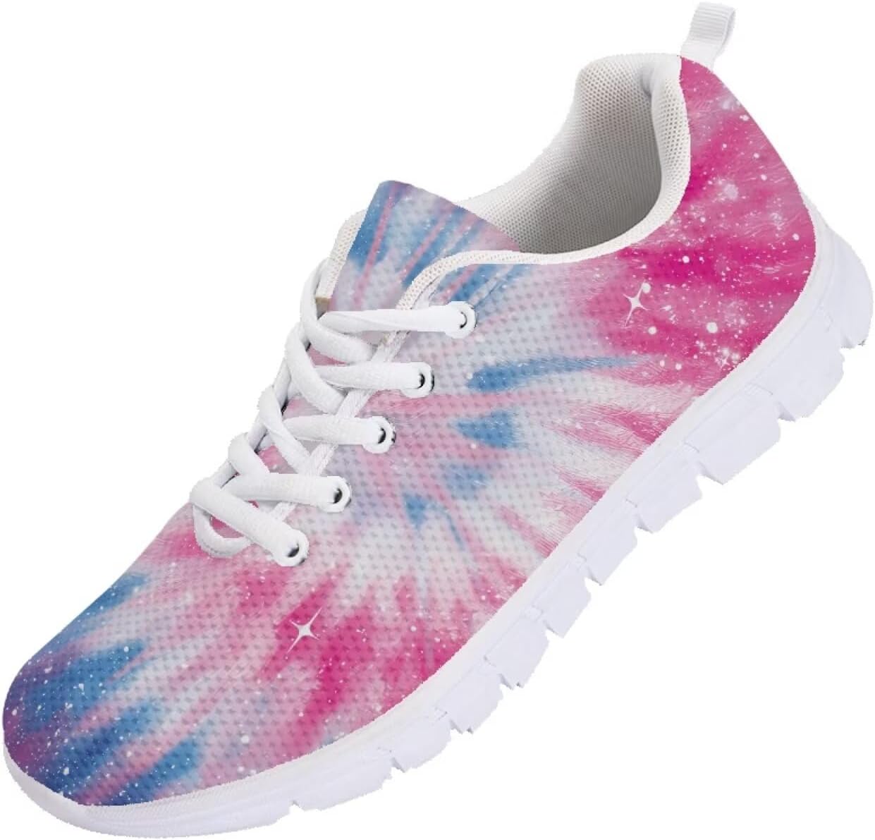 

Кроссовки Funnydude с забавным принтом для мужчин, противоскользящие туристические и спортивные, размер 6.5, Tie Dye a