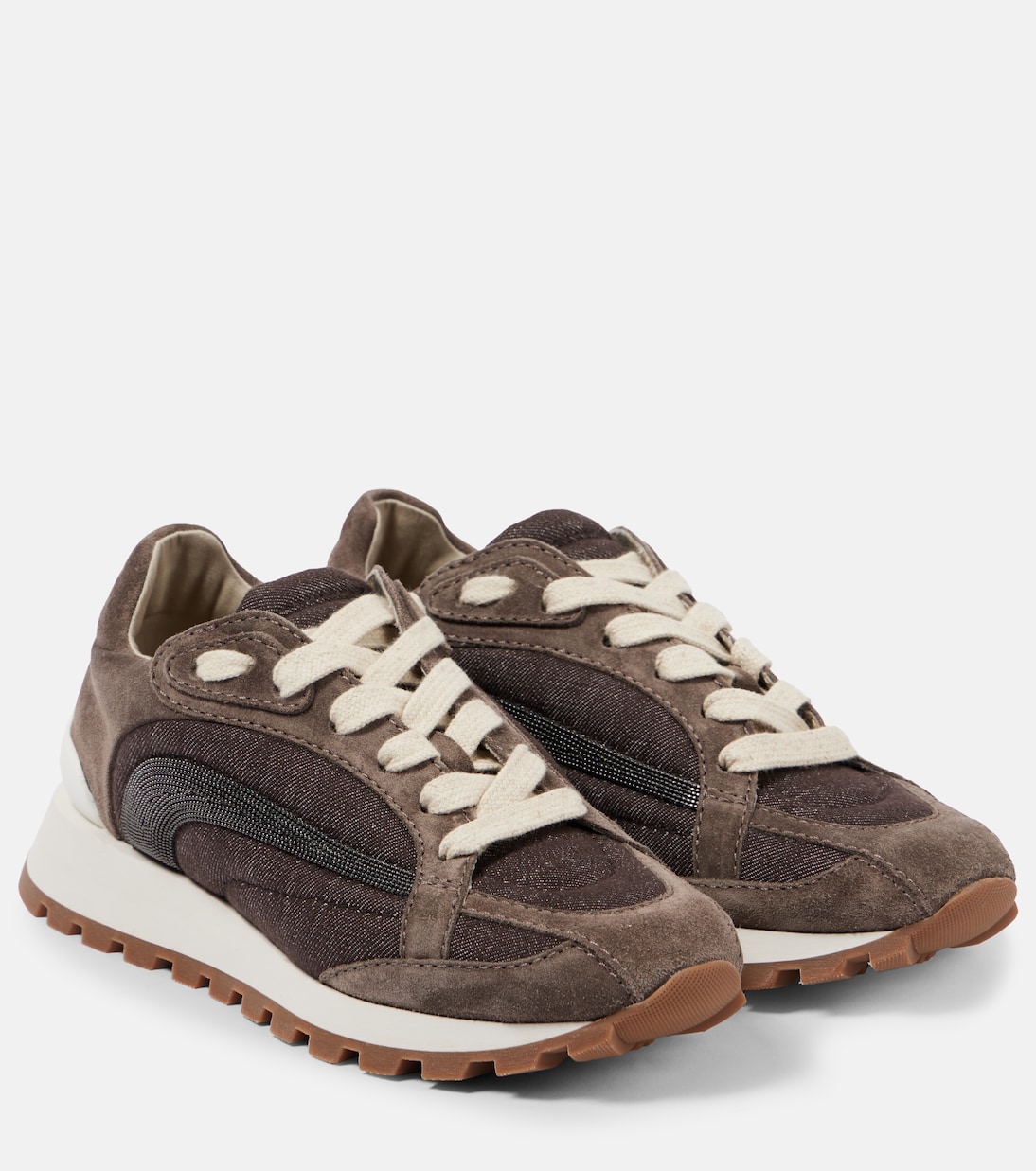 Замшевые кроссовки Brunello Cucinelli, Taiga