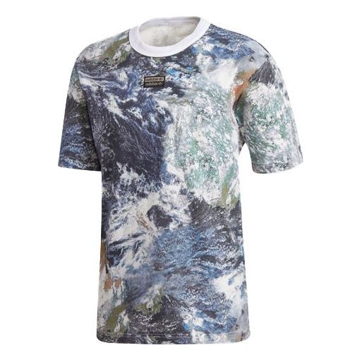 

Футболка adidas originals Casual Printing Gym Round Neck Sports Short Sleeve Multi-Color GD9276, разноцветный
