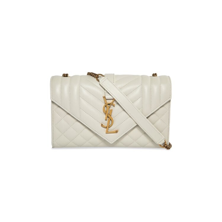 

Сумка через плечо Saint Laurent Envelope Chain Bag, цвет Soft Cream