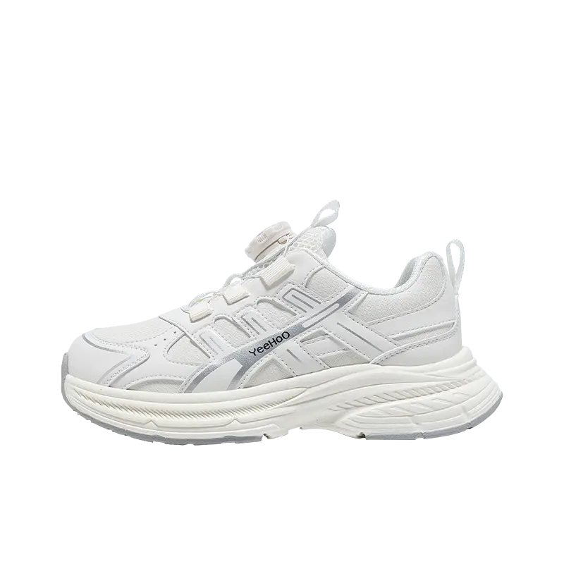 

Нескользящие и дышащие низкие кроссовки для детей YeeHoO, серебряный