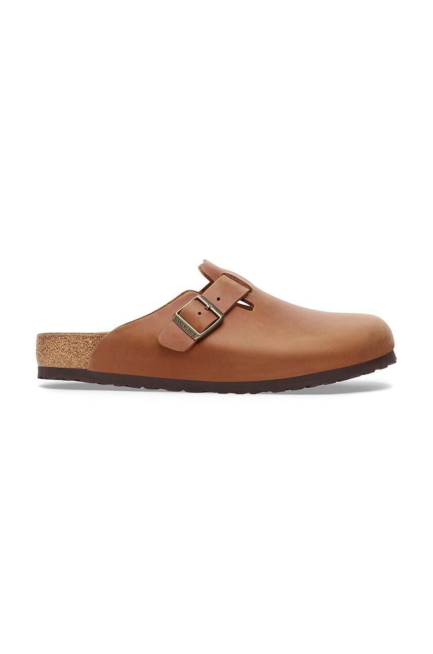

Шлепанцы Birkenstock Boston из нубука, коричневый