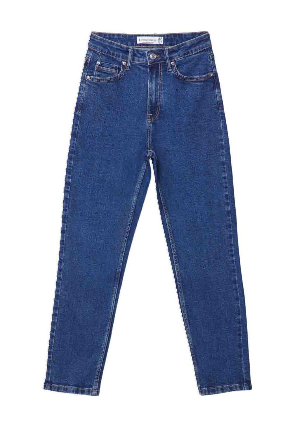 

Мешковатые джинсы MOM Stradivarius, цвет Raw Denim
