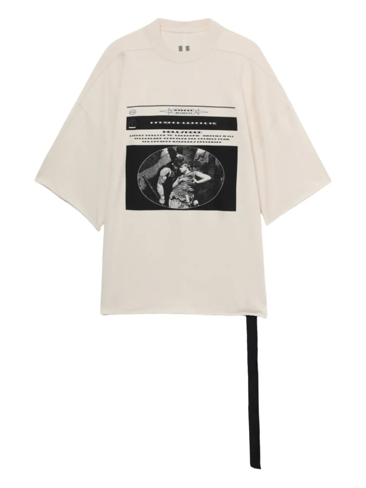 

Футболка с графическим принтом Tommy T Rick Owens DRKSHDW, нейтральный