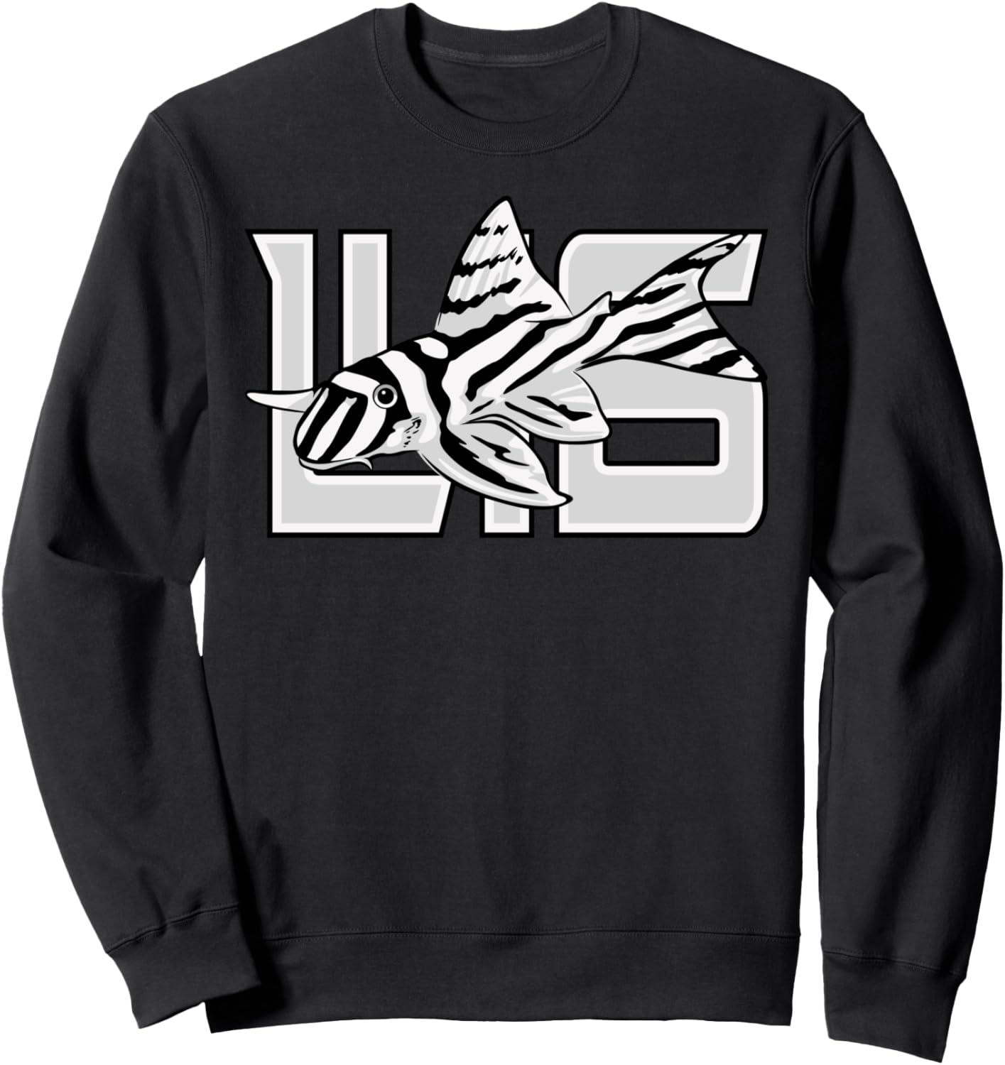 

L46 Зебра Плеко Зебра Плеко Сом Аквариумная рыба Аквариумная толстовка Hypancistrus Zebra Gift Plecostomus Tee, черный