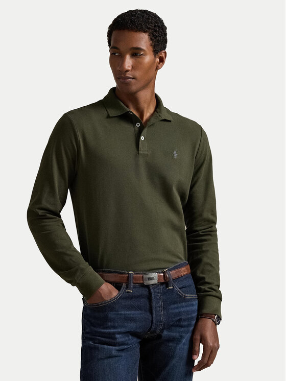 

Поло slim fit 710955081010 Polo Ralph Lauren, зеленый