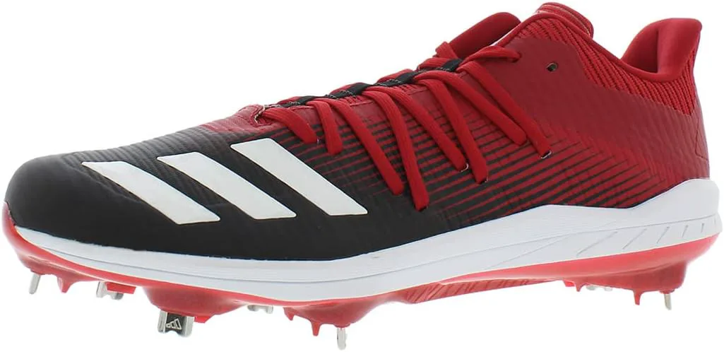 Бейсбольные бутсы для мужчин Adidas Afterburner 6, красный/черный/белый — фото 3