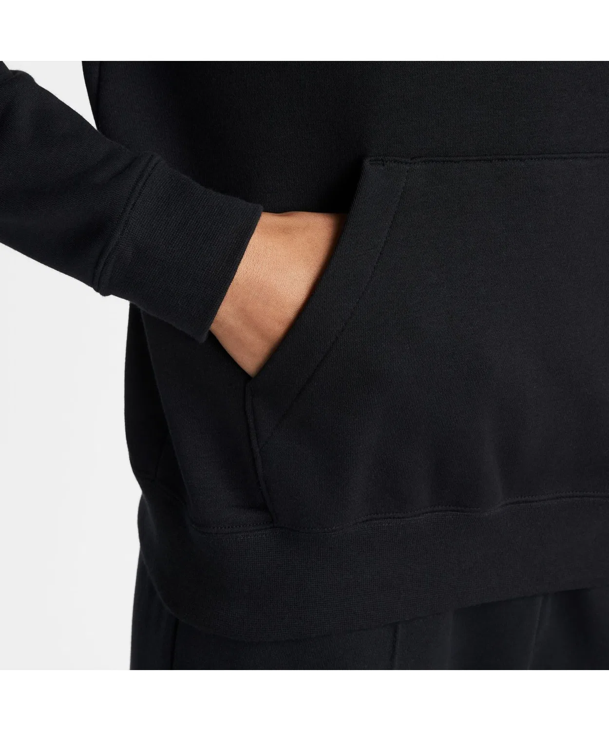 Свитшот Nike Club Fleece с воротником-стойкой и полузастёжкой-молнией, серый — фото 4