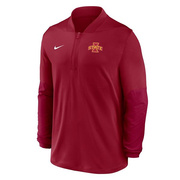 Мужская толстовка Iowa State Cyclones Dri-FIT с молнией наполовину Nike — фото 3