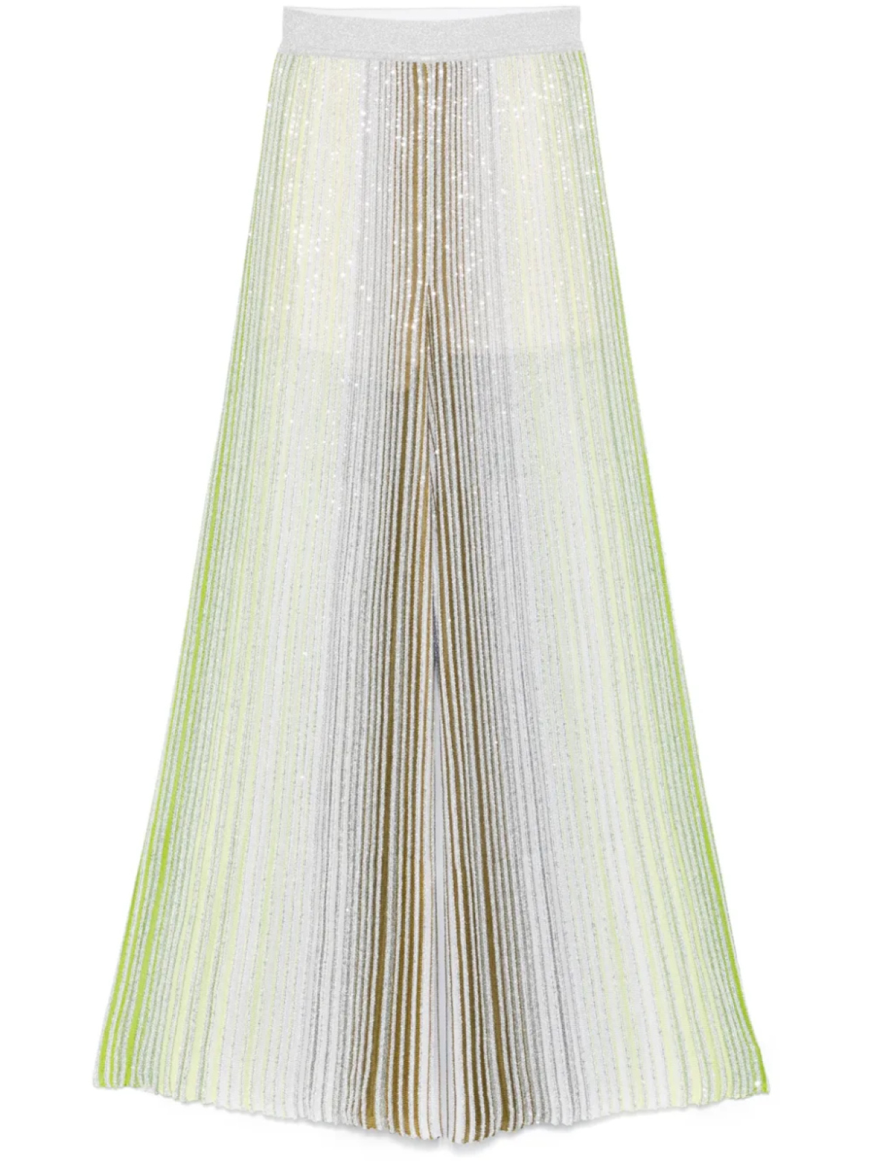 

Брюки-палаццо в полоску Missoni, зеленый