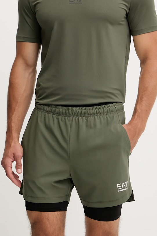 

Тренировочные шорты Ea7 Emporio Armani, зеленый