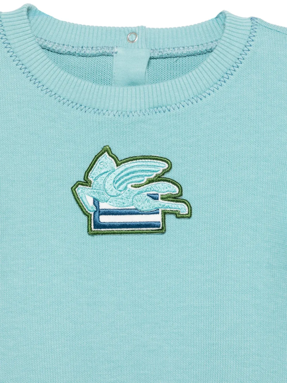 Толстовка с нашивкой Pegaso ETRO KIDS, синий — фото 3