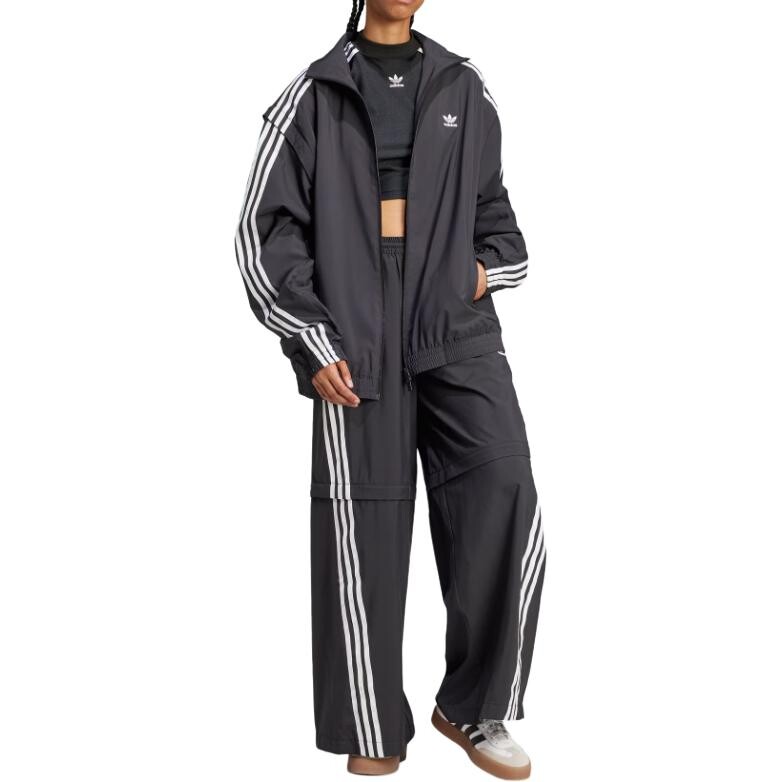 Женская тканая куртка Firebird черного цвета Adidas Originals — фото 4