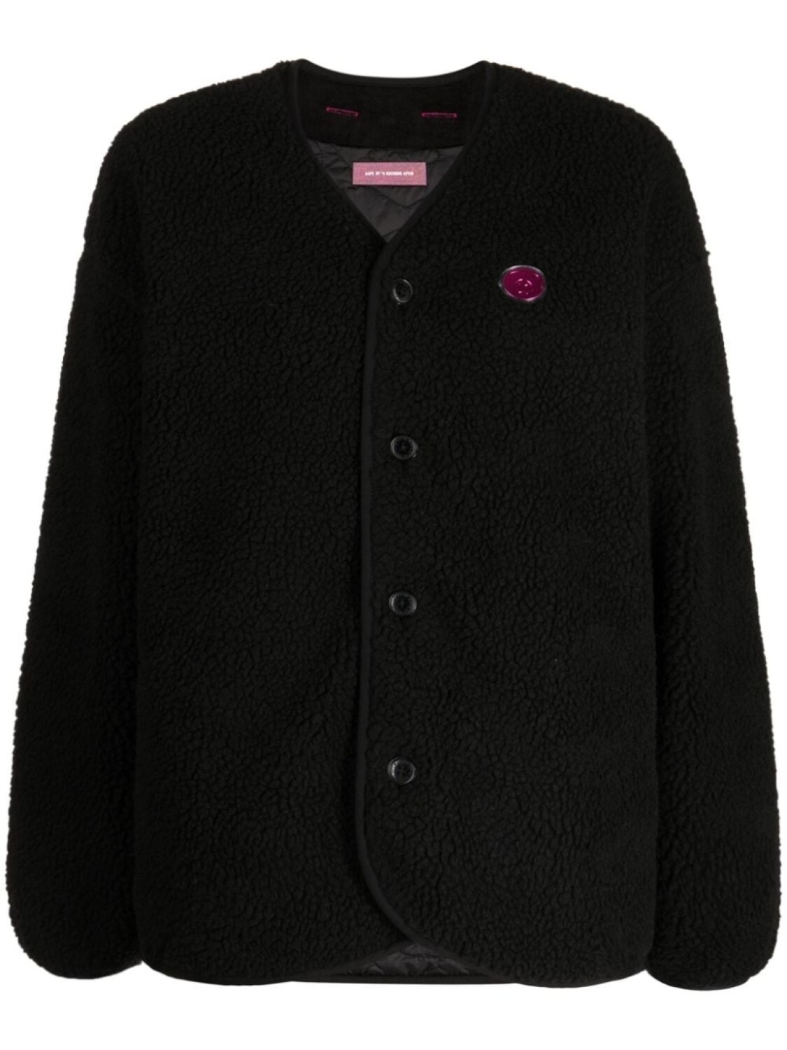 

A Bathing Ape куртка из шерпы, черный
