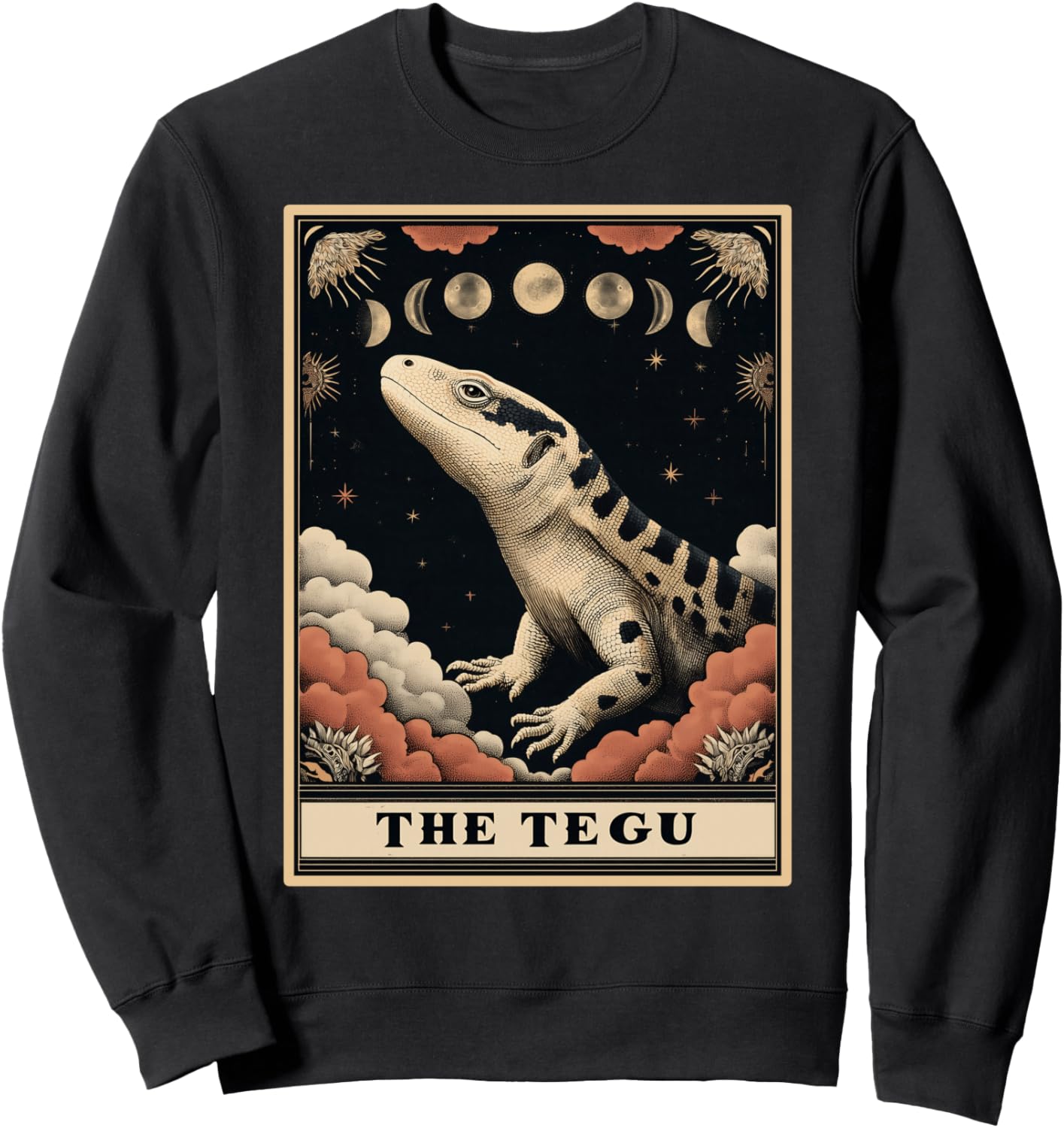 

Толстовка с изображением ящерицы Тегу из Аргентины в черно-белом стиле, с картами Таро и ведьмой Tegu Argentine Lizard Gifts