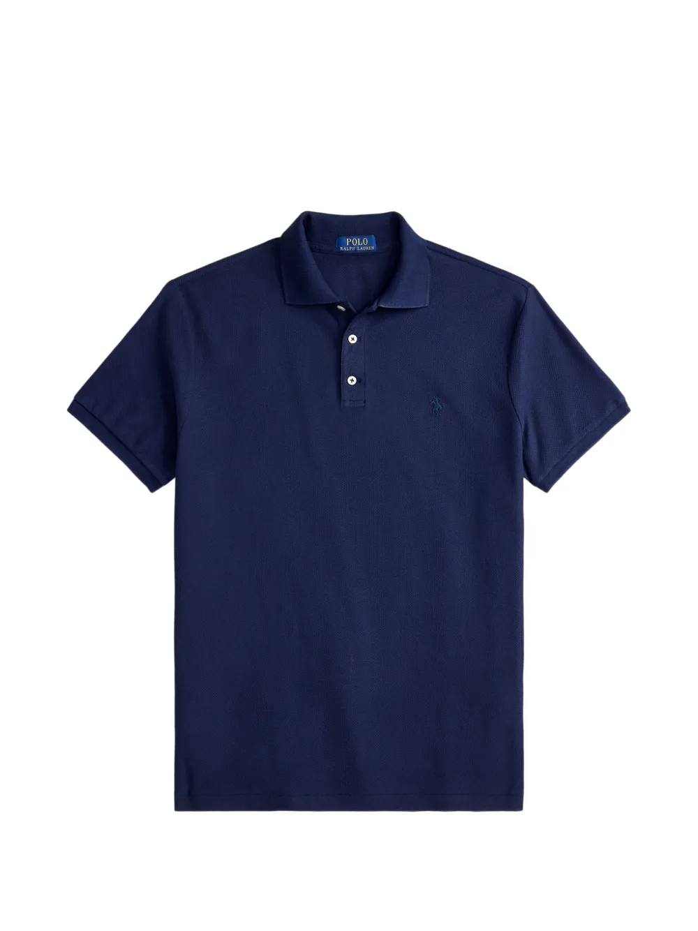 Рубашка-поло с короткими рукавами на пуговицах Polo Ralph Lauren, синий