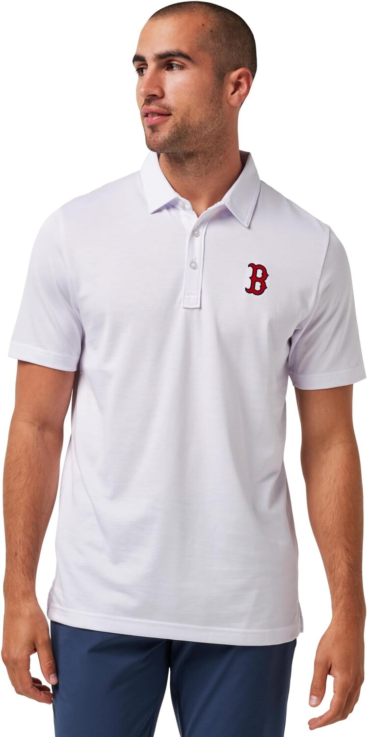 

Поло TravisMathew Boston Red Sox The Zinna Polo, белый