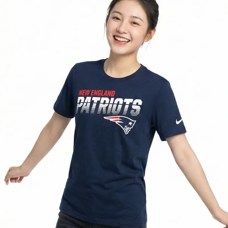Nike Футболка с круглым вырезом и коротким рукавом Navy Blue для детей — фото 4