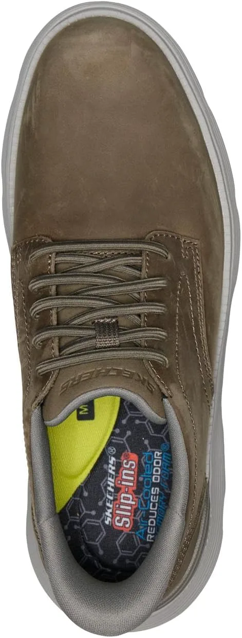 Мужские слипоны Skechers USA Garza - Gervin с простым носком и эластичным шнурком — фото 3
