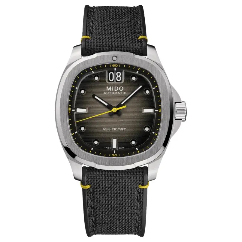 

MIDO Часы Helm Automatic Mechanical Movement Unisex Watch 39.2*40mm Gray Dial Stainless Steel Case Fabric Strap, Gray Dial