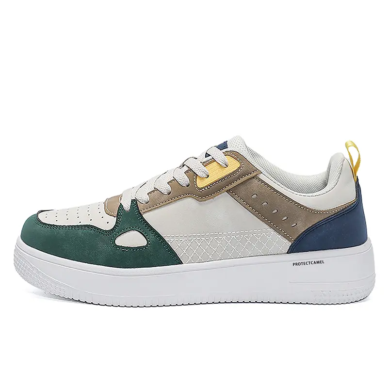 

Детские кроссовки для скейтбординга с амортизацией, износостойкостью, балансировкой и низким верхом для подростков PROTECTCAMEL, белый