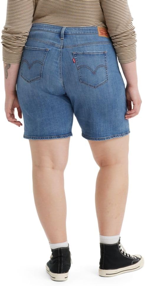 Женские шорты Levi's средней длины, мягкий, чисто-белый, размер 32, (New) What Are We Plus — фото 3