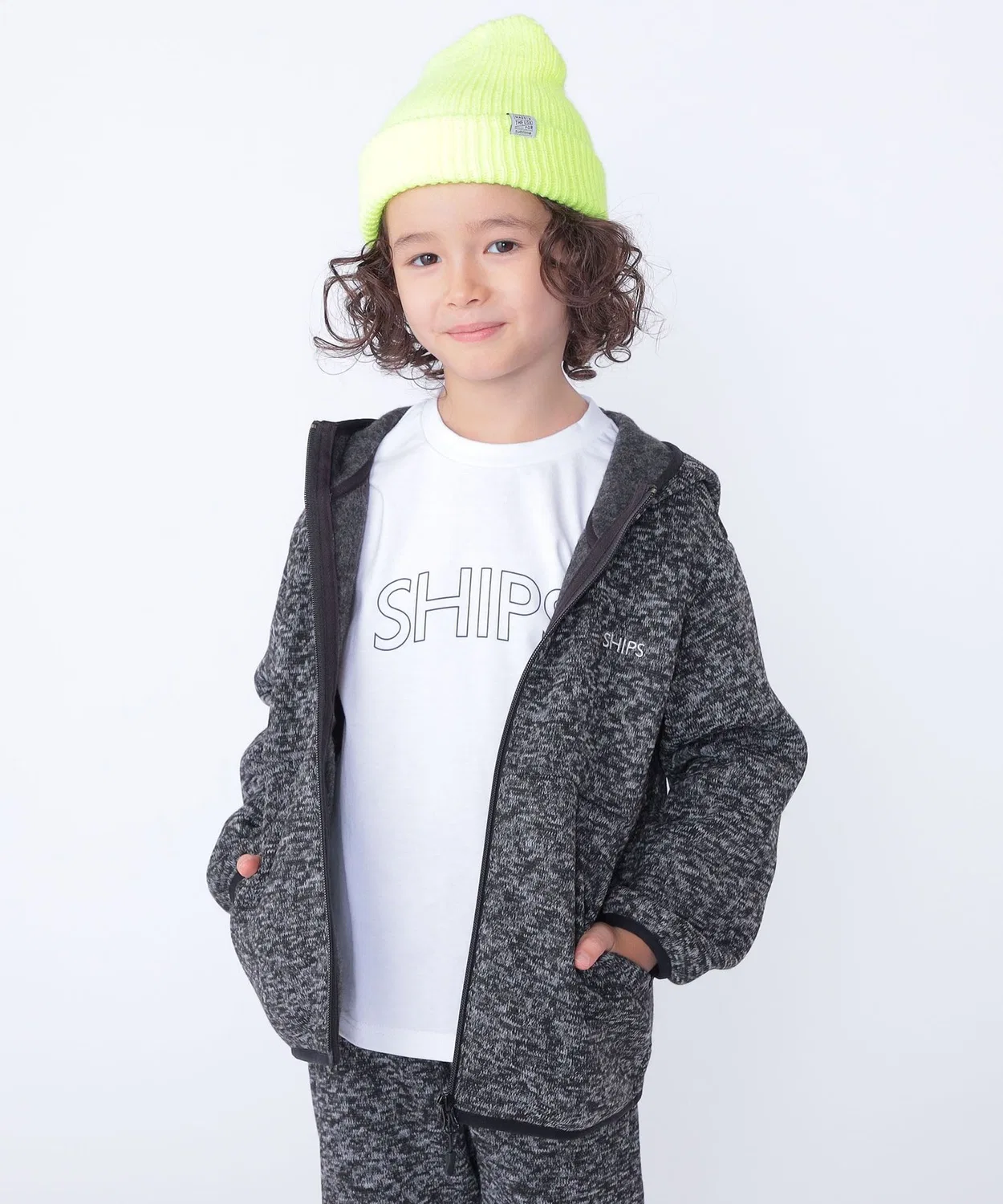 Флисовая кофта SHIPS KIDS 110-130 см, серая