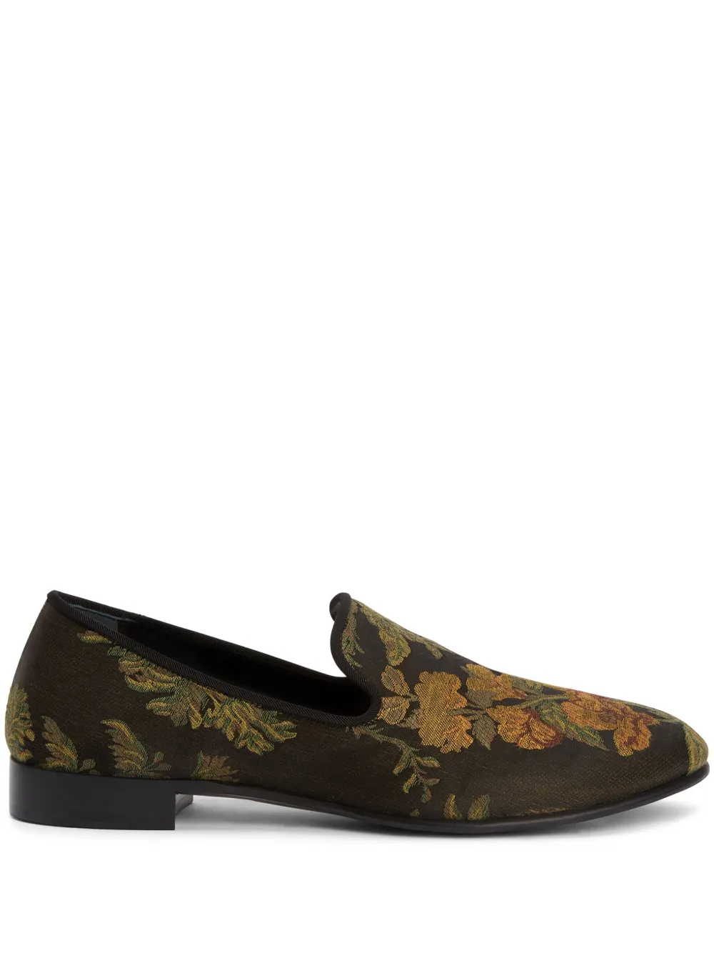 

Лоферы с цветочной вышивкой Giuseppe Zanotti, мультиколор