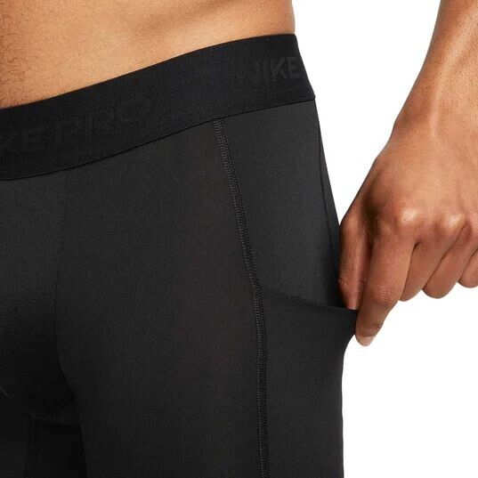 Длинные шорты PRO Dri-Fit Nike, черно-белый — фото 3