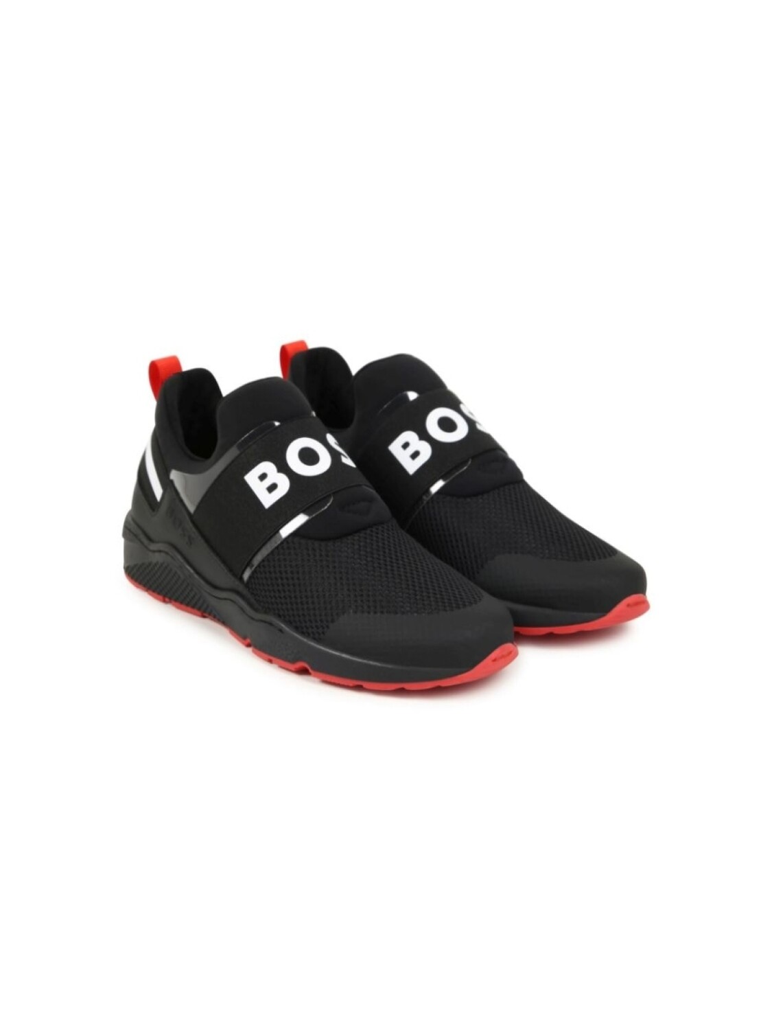 

BOSS Kidswear сетчатые кроссовки с логотипом, черный