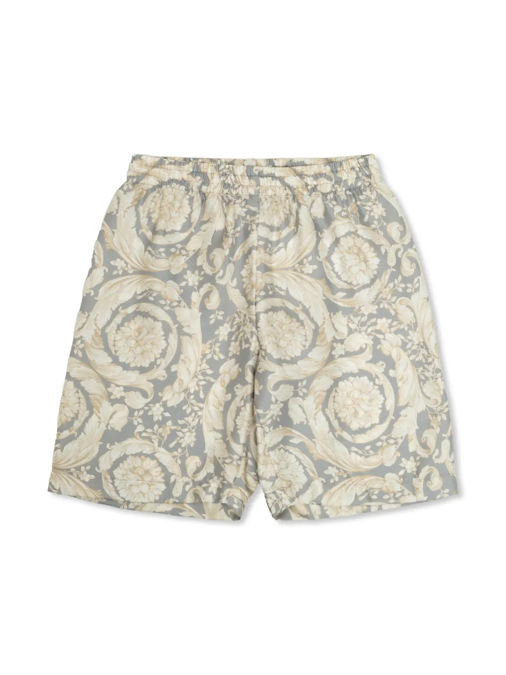 

Шорты с узором Barocco Versace Kids, серый