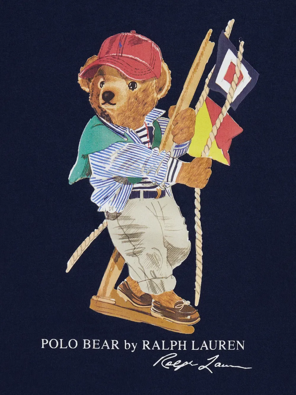 Футболка Polo Bear POLO RALPH LAUREN KIDS, синий — фото 3