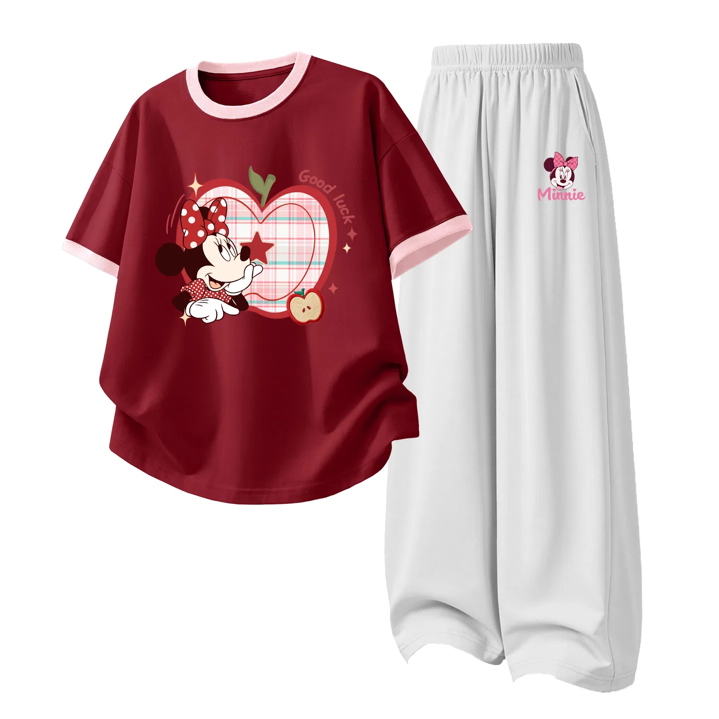 Спортивный костюм Disney Apple Wine Red+Headband Mountain Gray