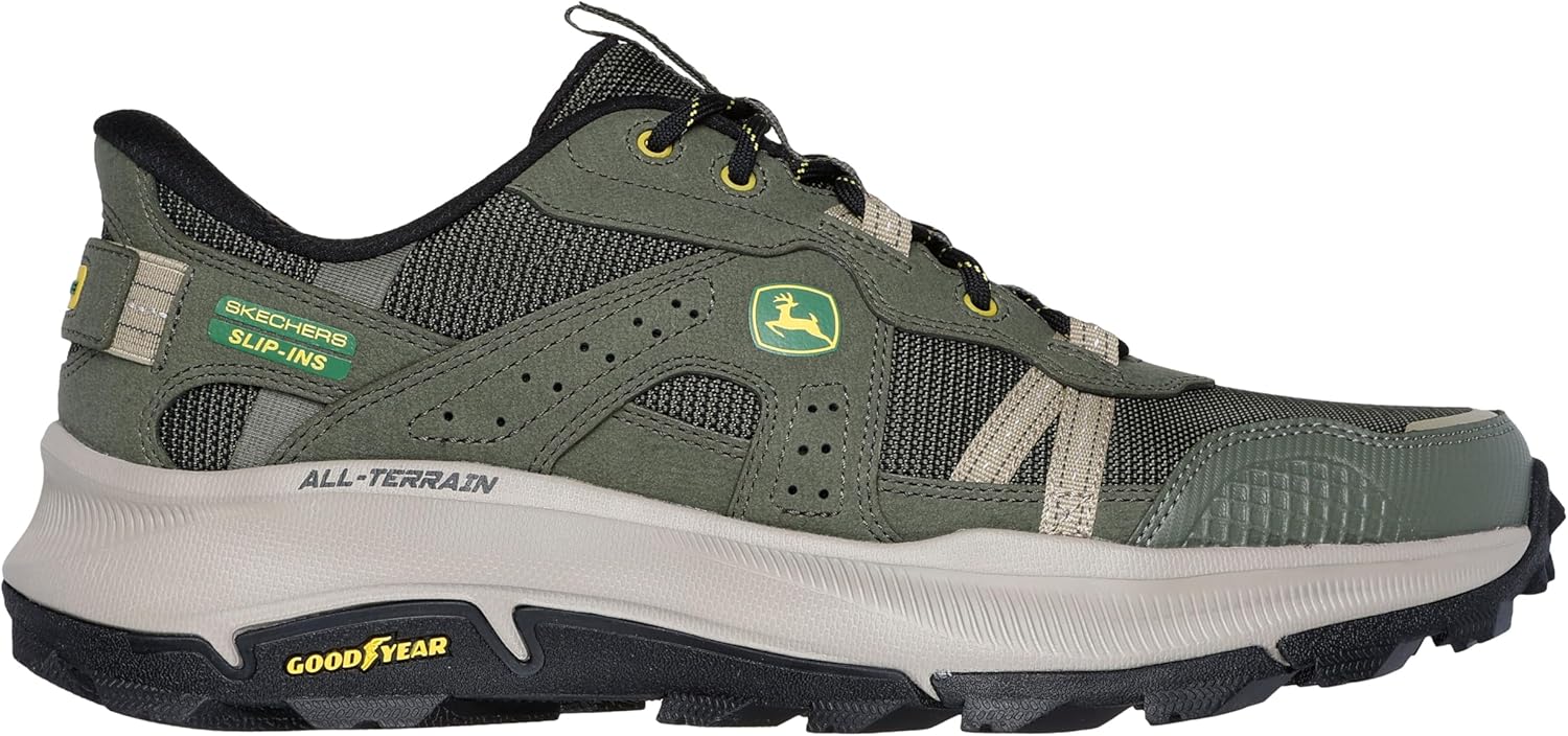 Мужские походные кроссовки Skechers John Deere Equalizer 5.0 Trail Harvester, зеленый — фото 3