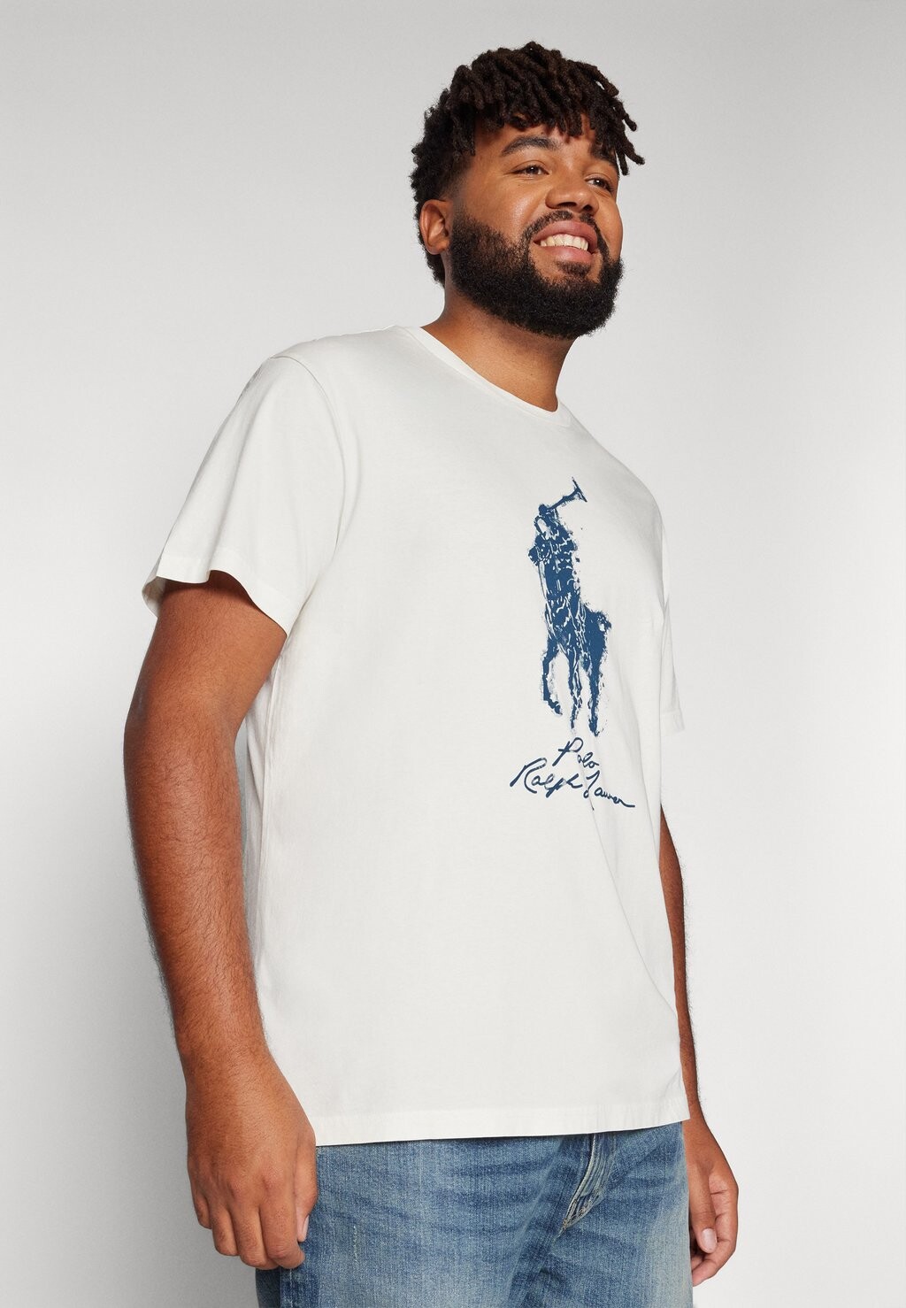 

Футболка с принтом BIG PONY JERSEY T-SHIRT Ralph Lauren, белый