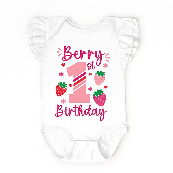 

Боди с пышными рукавами Berry 1st birthday The Juniper Shop, White