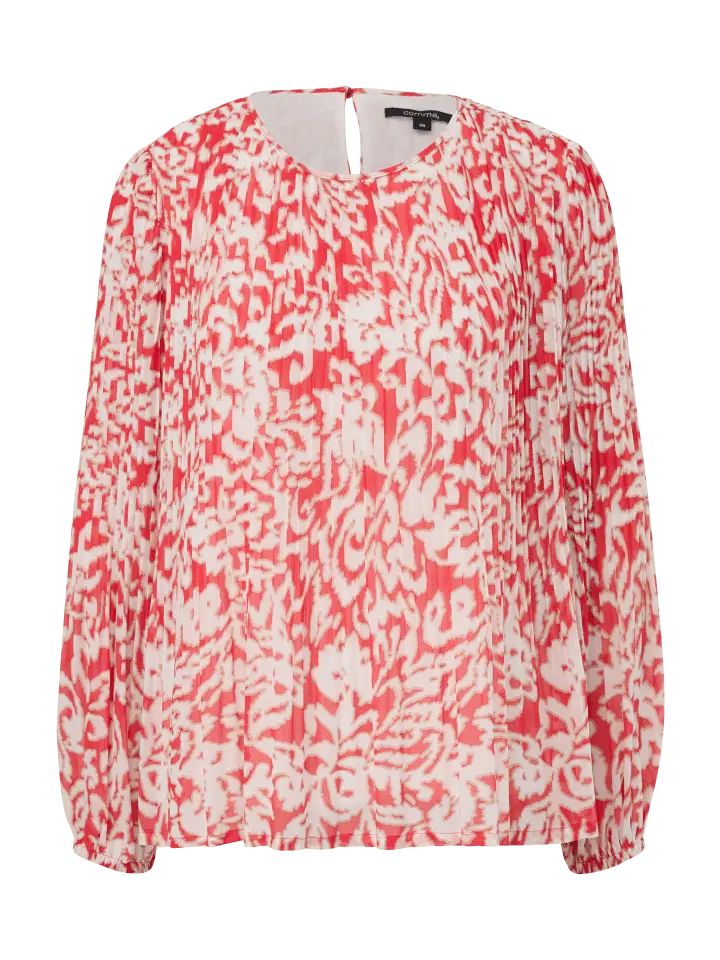 

Блуза comma langarm, цвет rot-weiß