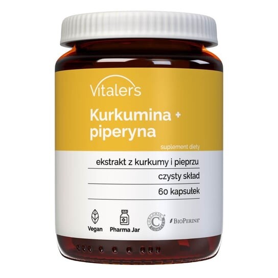 

Vitaler's, Куркумин + пиперин, 60 капсул.