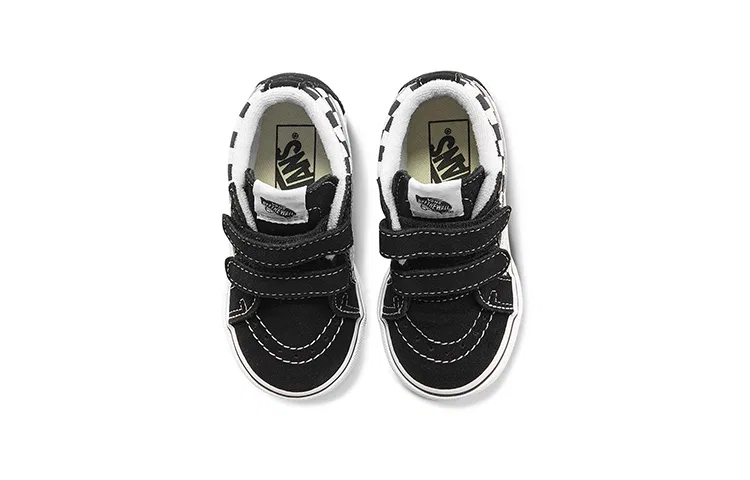 Кроссовки Sk8-Mid Reissue V Toddler 'Checkerboard - Black White' Vans — фото 3
