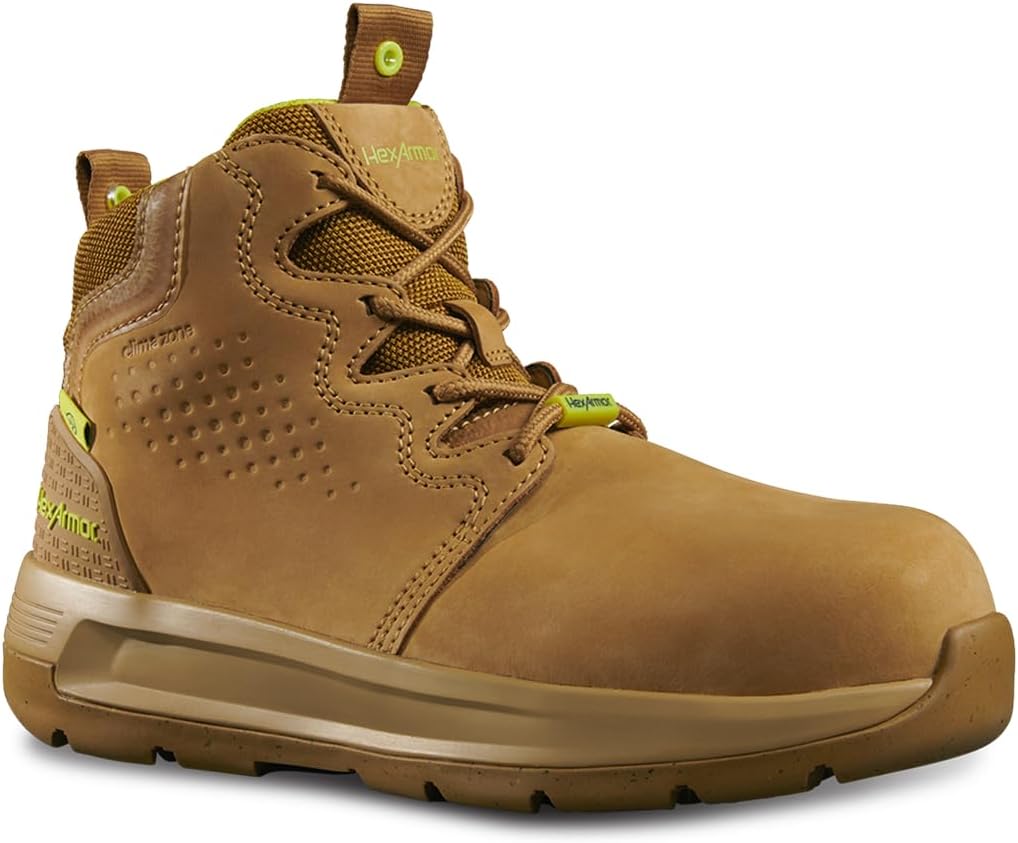 

Ботинки HexArmor для мужчин с композитным носком, на каблуке, водоотталкивающие, прочные, легкие, дышащие, серия Xtend, Tan