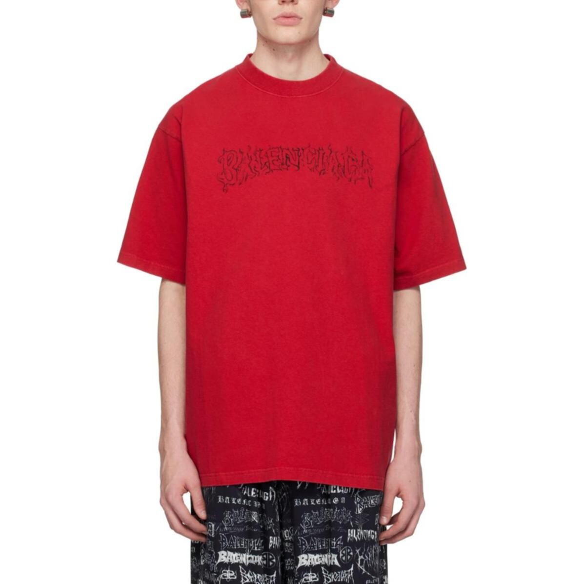

Футболка мужская красная Balenciaga, красный